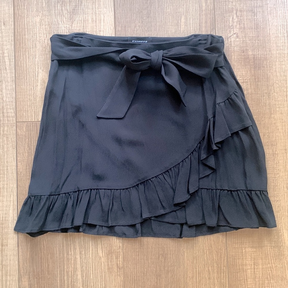 Express Faux Wrap Skirt NWT